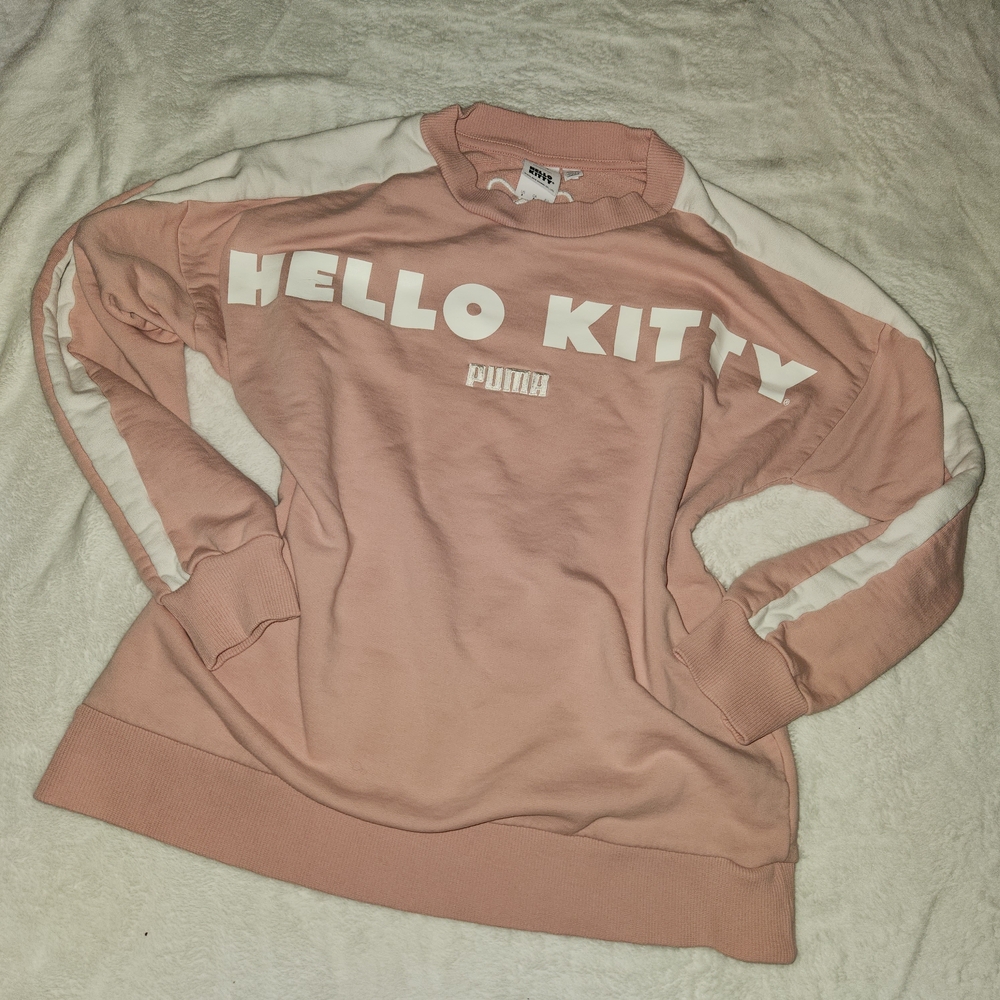 Puma Hello Kitty Pink and White Sweatshirt
